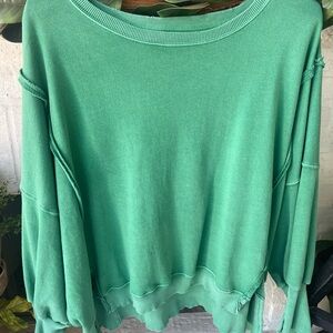 We the Free Camden Pullover, Kelley green, size Medium